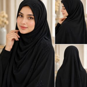 trending black hijab
